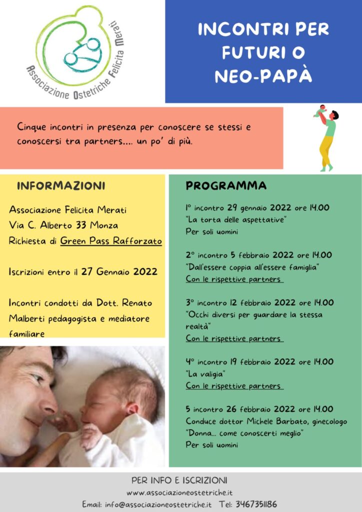 Corso neo papà associazione ostetriche