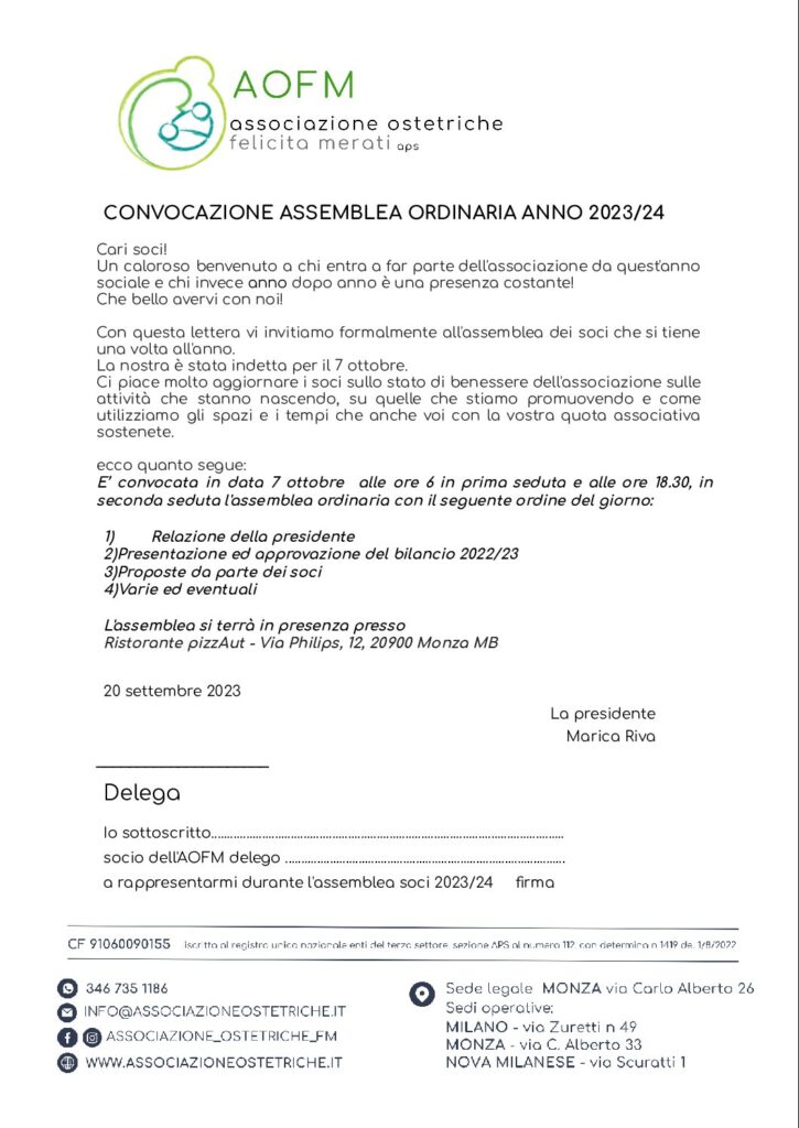 Associazione Ostetriche Felicita Merati Aps